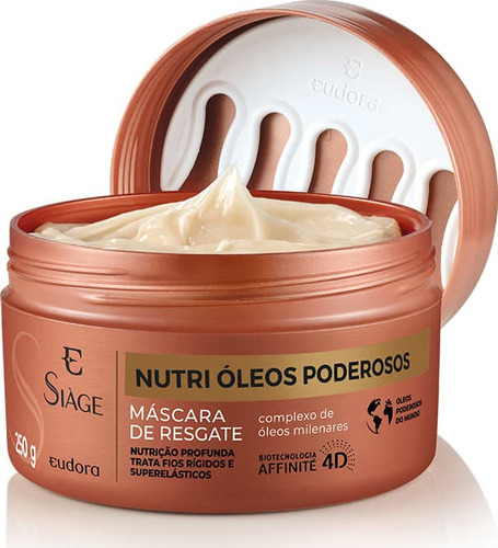 Imagem 1 de 2 de Máscara Capilar Siàge Nutri Óleos Poderosos 250g - Eudora