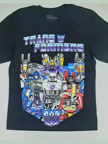 Polera Marca Gildan  Transformers Ficción 