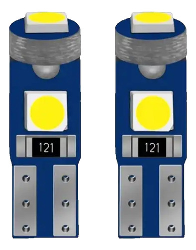 Ampolleta Led T5 12v Luces Led Blanco 20 Unidades