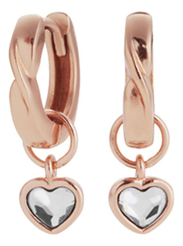Olivia Burton Giftset para Dama Aretes y Anillo ajustable OBGSET48 Chapado en Oro Rosa 18k