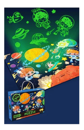 Puzzle Infantil Que Brilla En La Oscuridad 96 Piezas