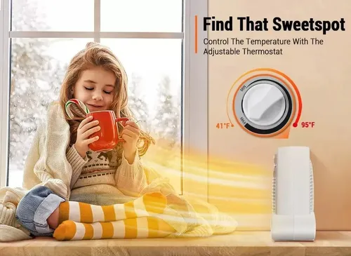 Caloventor Bajo Consumo Para Baño O Dormitorio 2 Años  Gtia Blanco