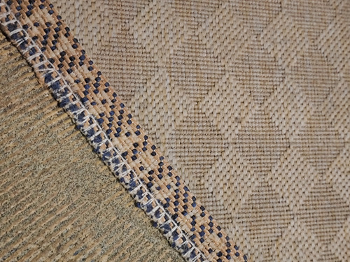 Alfombra Carpeta Simil Yute Plana 2x2,40 2.42 M 2 M Trama Natural (Usado)