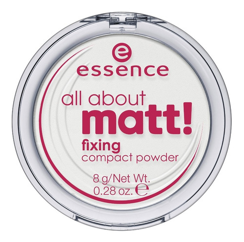 Base de maquiagem em pó Essence Pó Fixador Compacto Pó Fixador Compacto All About Matt Essence All About Mat - 8g