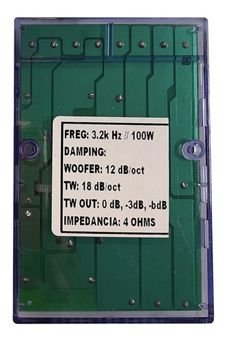 Imagen 5 de 9 de Crossover Pasivo De 2 Vías 100watts Blauline Bcr210