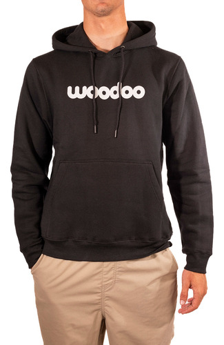 Buzo Woodoo Hoodie Bh Logo - Negro/blanco