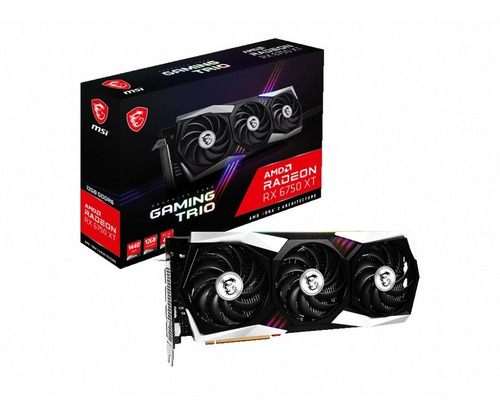 Imagen 1 de 7 de Placa De Video Msi Rx 6750xt Gaming X Trio 12gb Gddr6 Radeon