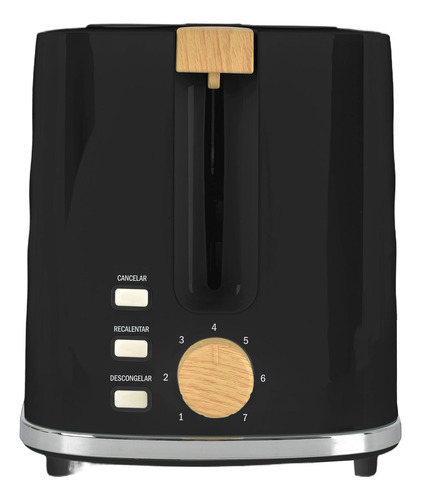Tostador 800w 7 Niveles De Tostado Mirati Color Negro