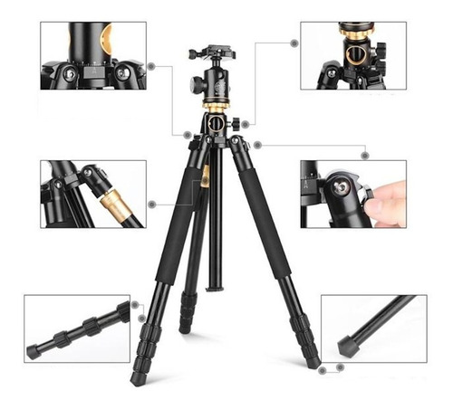 Tripé Monopé 2x1 Profissional Ball Head 999h Engate Rápido