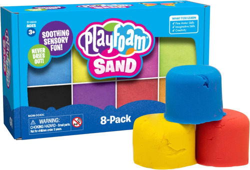 Educational Insights Playfoam Sand - Paquete De 8 Unidades