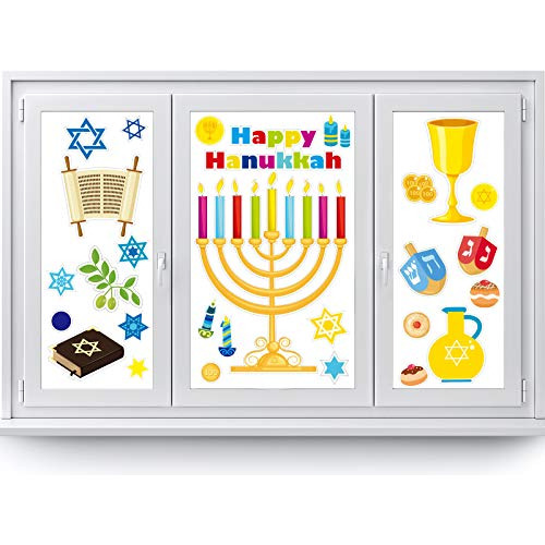 84 Piezas De Ventosas De Hanukkah, Menorá Y Estrella D...