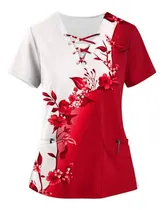 Comprar Blusas Estampadas Para Mujer, Uniformes De Enfermera Con Dis