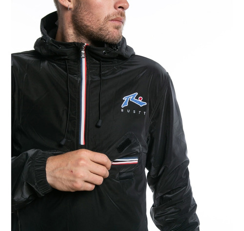 Imagen 3 de 9 de Campera Rompeviento Hombre Rusty Urbana Importada - Potenza