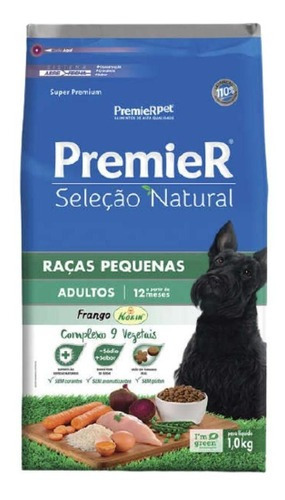 Premier Seleção Natural Frango Cães Adultos Raças Peq. 1kg