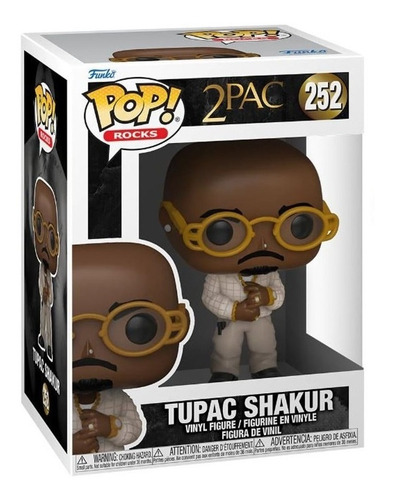 Funko Pop Rocks: 2pac - Tupac Shakur #252 Original