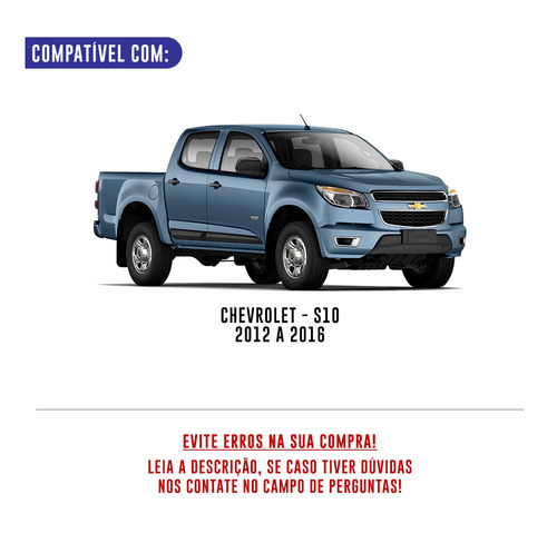 Lente Vidro Espelho Retrovisor S10 2012 2013 A 2016 Com Base