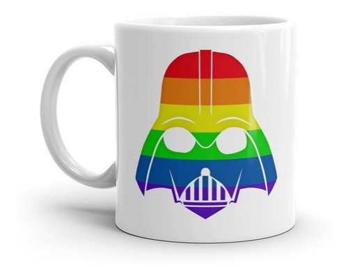 Taza Star Wars. Darth Vader. Lgbt. Rainbow. Pride. Arcoiris.