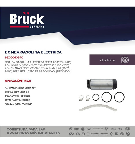 Repuesto Bomba Gasolina Beetle 2002 2.0 16v 8e0906087c