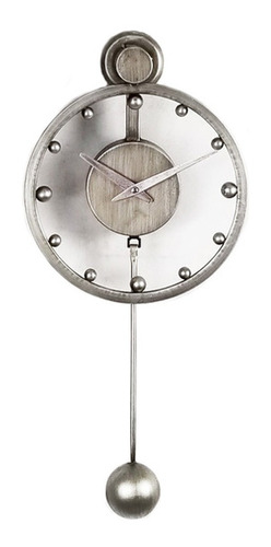Reloj Péndulo Moderno De Pared En Metal Campoamor Deco