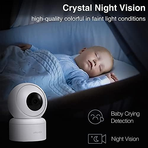 Cámara De Seguridad Doméstica Con Rotación De 360 Grados Color Blanco Xiaomi Imilab C20 Pro