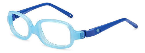 Armação Óculos Baby Nano Vista Joey Nv223243 Quadrado Cor Azul