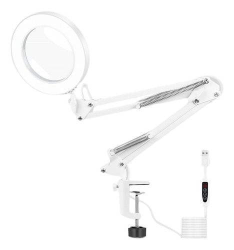 2pcs Usb Led Luz Lupa Lámpara Lámpara De Escritorio