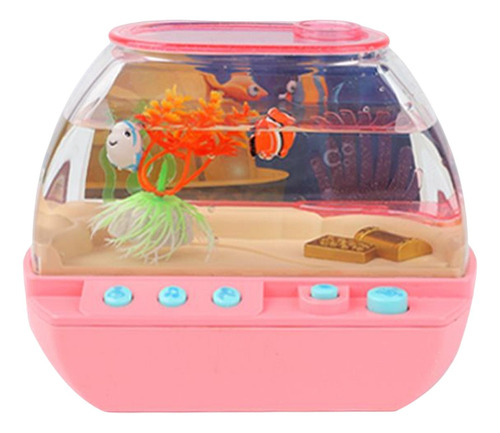 La Decoración Del Tanque De Peces Juega El Tanque De Rosado