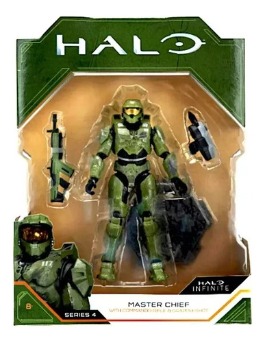 Master Chief Con Riffle De Comando Y Gancho