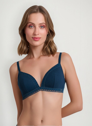 Sostén Copa Con Soft Algodón Elasticado Intime 4501003
