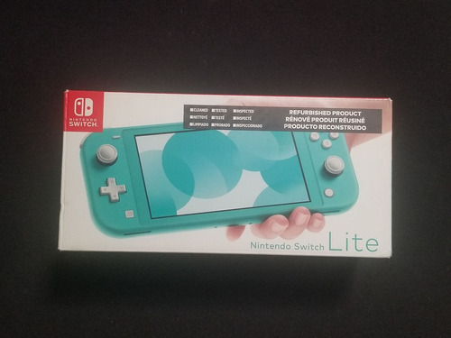 Consola  Nintendo Switch Lite Azul Turquesa Con Caja