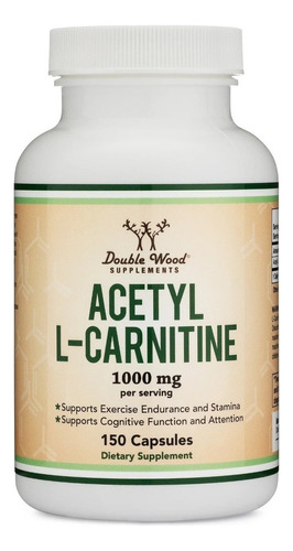 Double Wood | Acetyl L-carnitine | 500mg | 150 Capsules