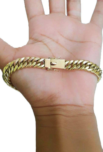 Pulseira Elos Duplos 20 Gramas 10mm Ouro 18k 750 Comprimento 19 Cm Cor Amarelo Diâmetro 0 Cm