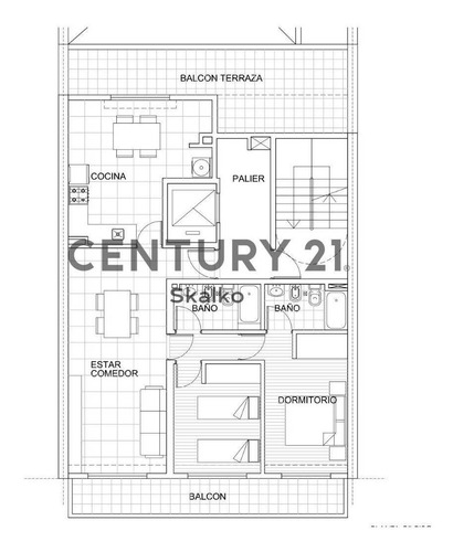 Imagen 4 de 4 de Venta Departamento Dos Dormitorios En Pichincha Con Balcon Piso Exclusivo