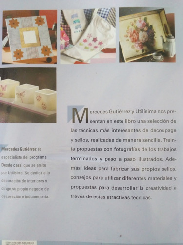 Decoupage Y Sellos Manualidades De Utilisima Nuevo