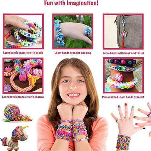 1500pcs Bandas De Borracha Tear Pulseira Diy Conjunto De Fer