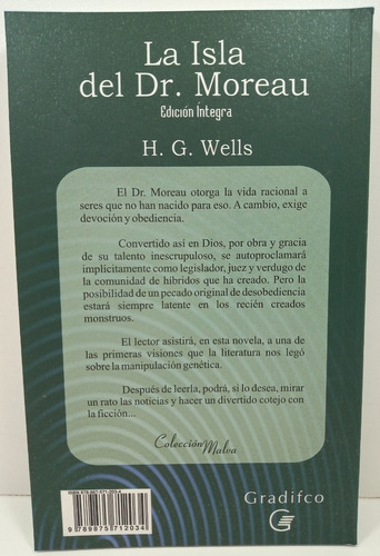 Imagen 2 de 2 de La Isla Del Dr. Moreau - H.g. Wells