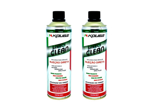 Kit 2 Limpa Bicos Koube Direct Clean Álcool/gasolina/flex