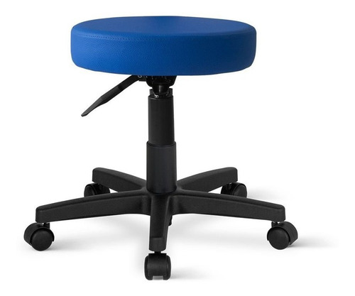 Cadeira Mocho Patti Assento Giratória Universal Azul