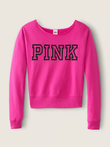 Poleron Hombros Descubiertos Victorias Secret Pink Talla M