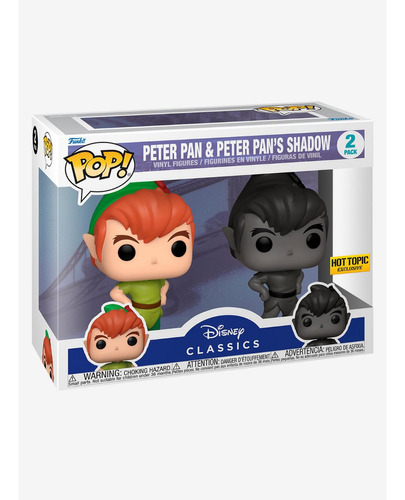 Funko Pop Peter Pan Sombra Shadow Exclusivo Disney Pack Hot