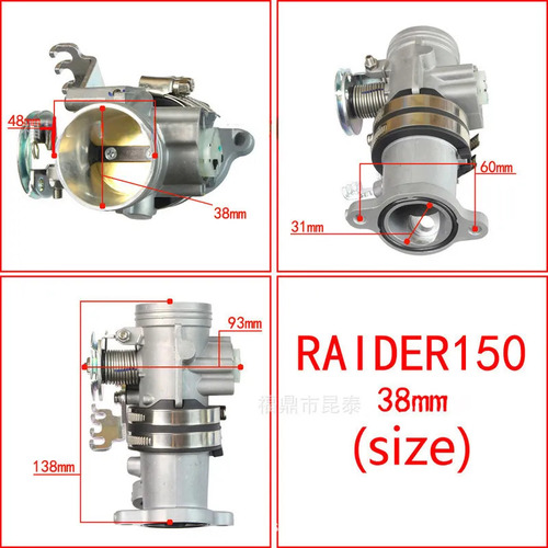 R Motorcycle Acelerator Of 38 Mm For Fu150