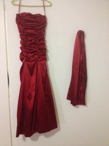 Vestido De Fiesta Color Rojo Talla M