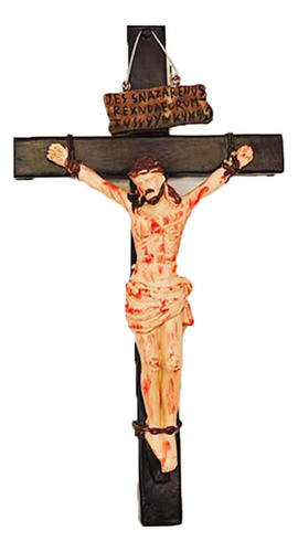 Una Pared Católica Con Crucifijo Realista Genérico Con Crist