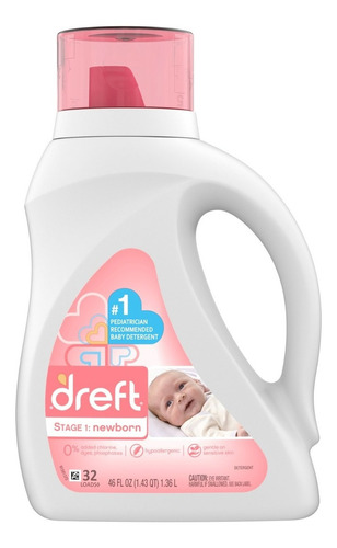 Dreft Detergente Concentrado Para Bebe 32ld 1,36 Lt /6