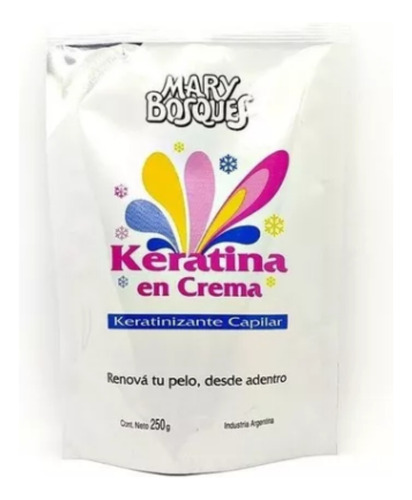 Mary Bosques Keratina En Crema 250g Keratinizante Capilar
