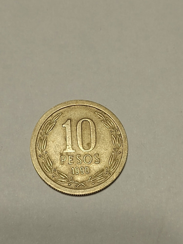 Moneda $10 Pesos Chilenos 1990