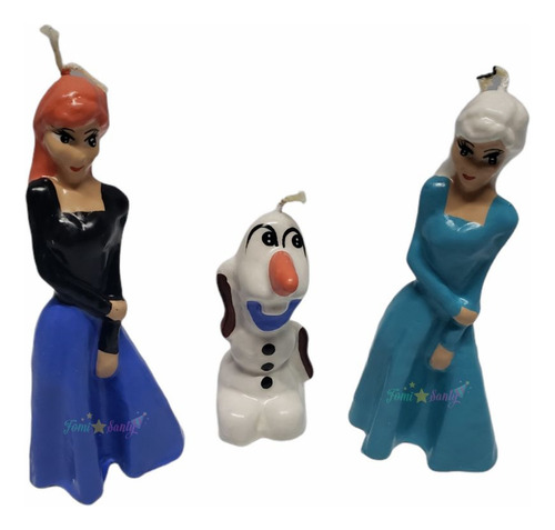 Kit De Vela De Cera Para Pastel Frozen Fiesta Cumpleaños