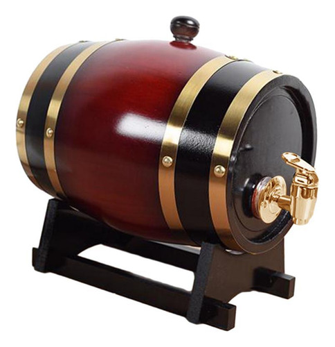 Barril De Vino De Roble Con Soporte, Barril De