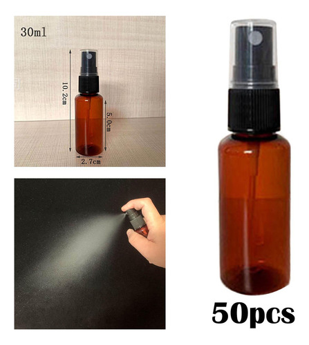 50x Botella De Spray Contenedor De Líquido Portátil 30ml