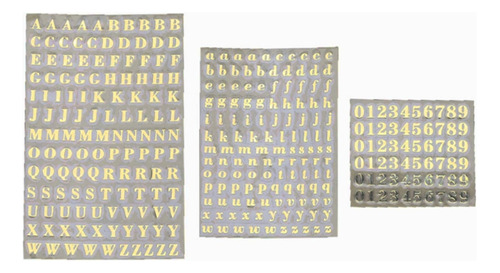 Adhesivos Decorativos De Resina Styles Con Letras Y Números